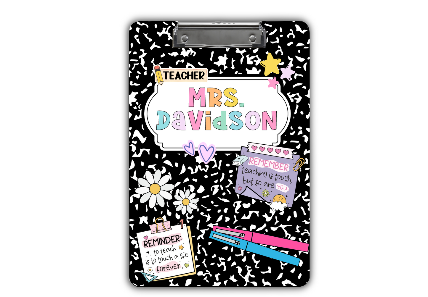 Personalized Teacher Clipboard