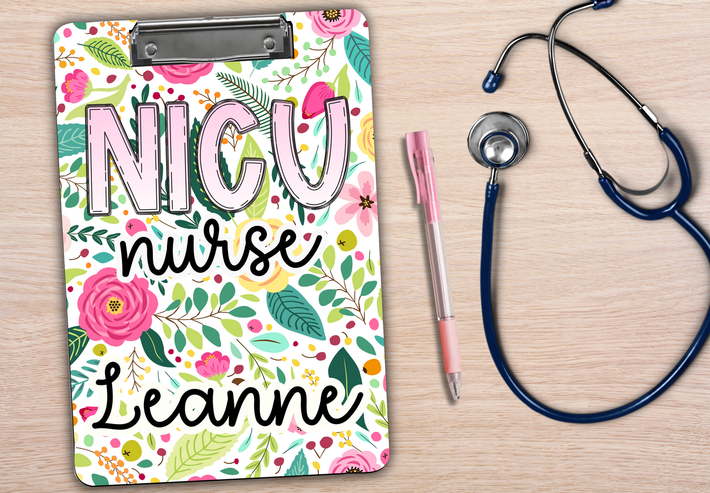 Personalized Nurse Clipboard, NICU Nurse Clipboard