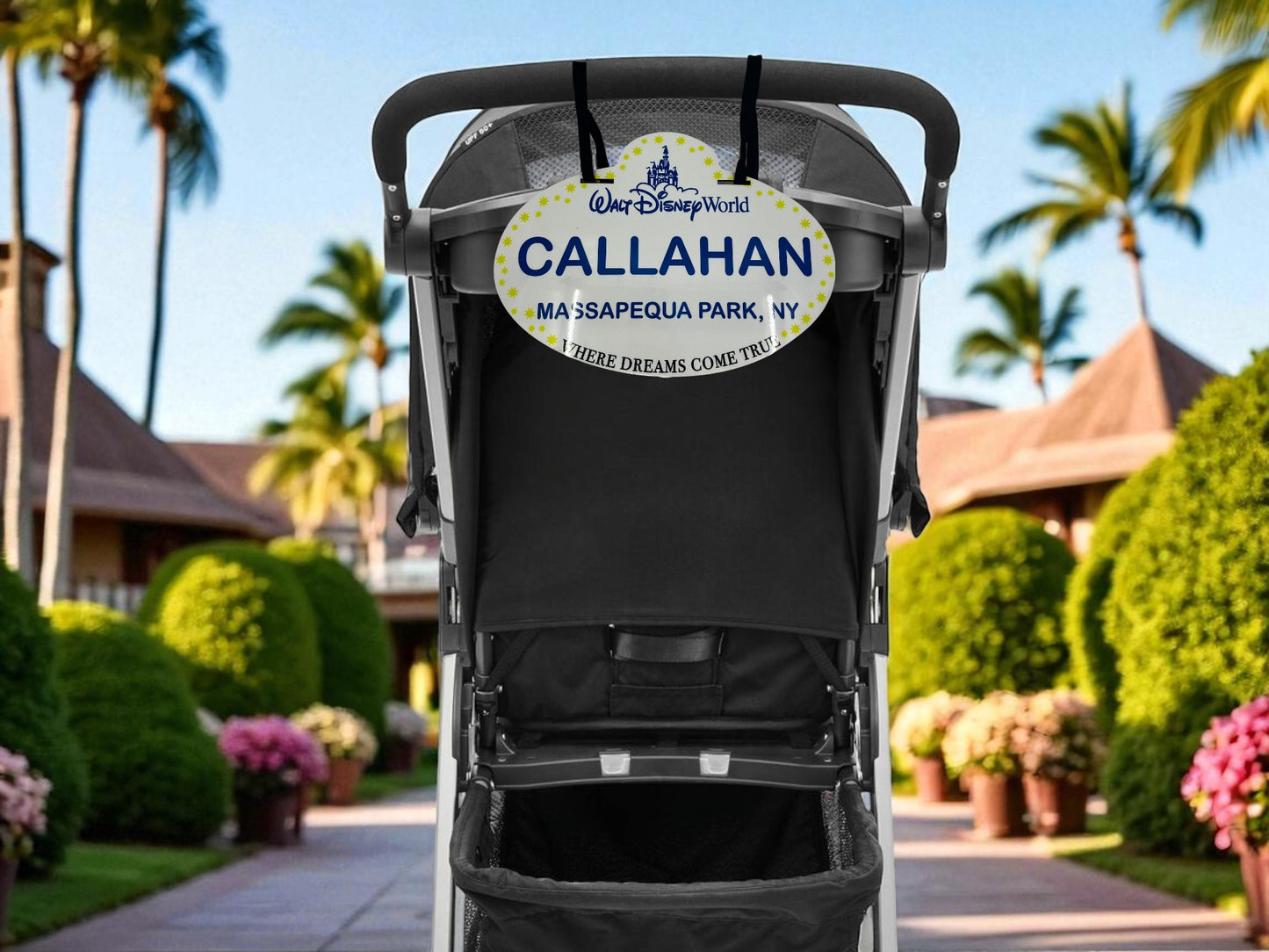 Personalized Disney Stroller Tag – Cast Member Badge Style