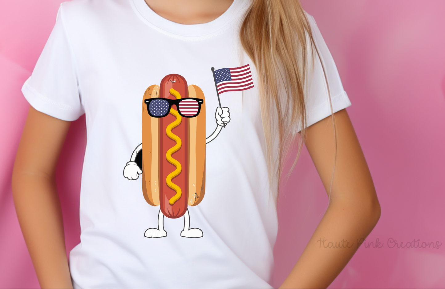 4th of July Shirt, Youth Shirt, Fourth of July, Funny Hot Dog Shirt