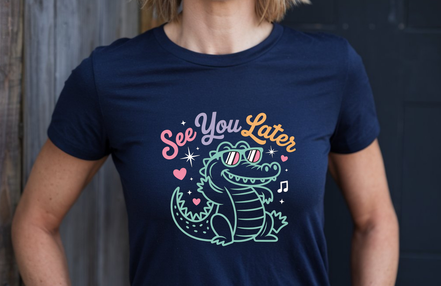 See you later alligator tee shirt