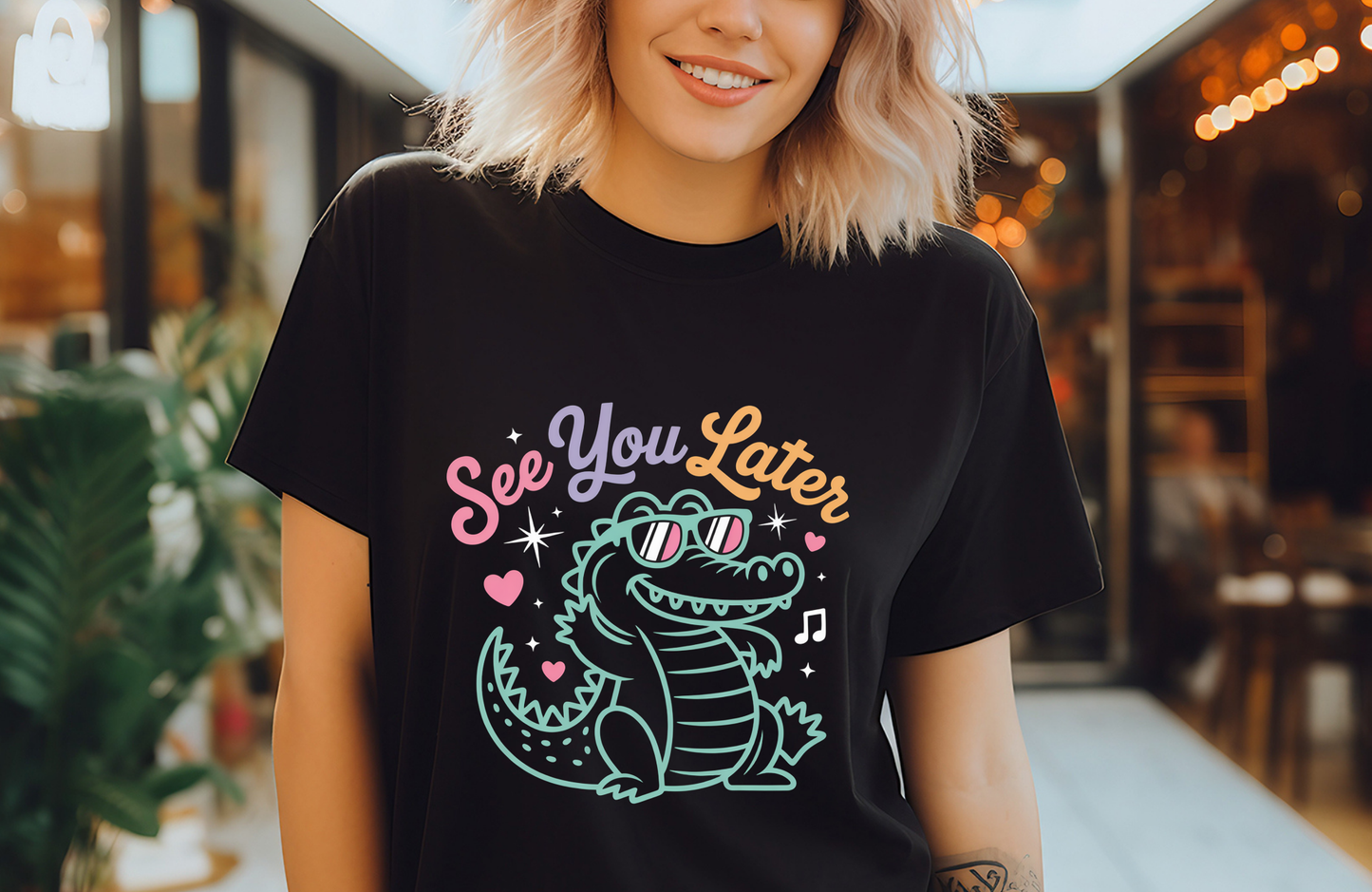See you later alligator tee shirt
