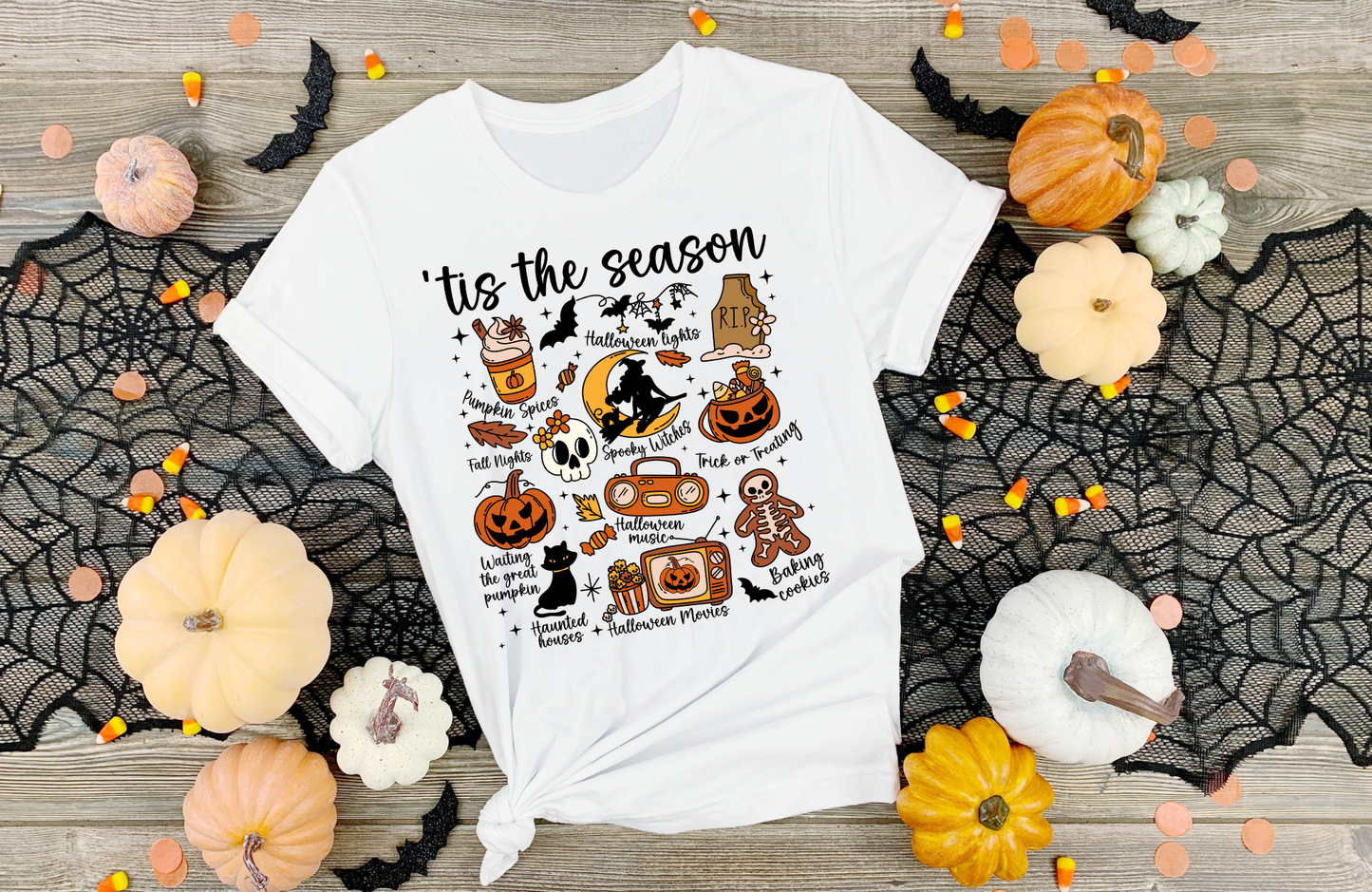 Halloween Graphic T-Shirt – Bella + Canvas Unisex Spooky Season Tee