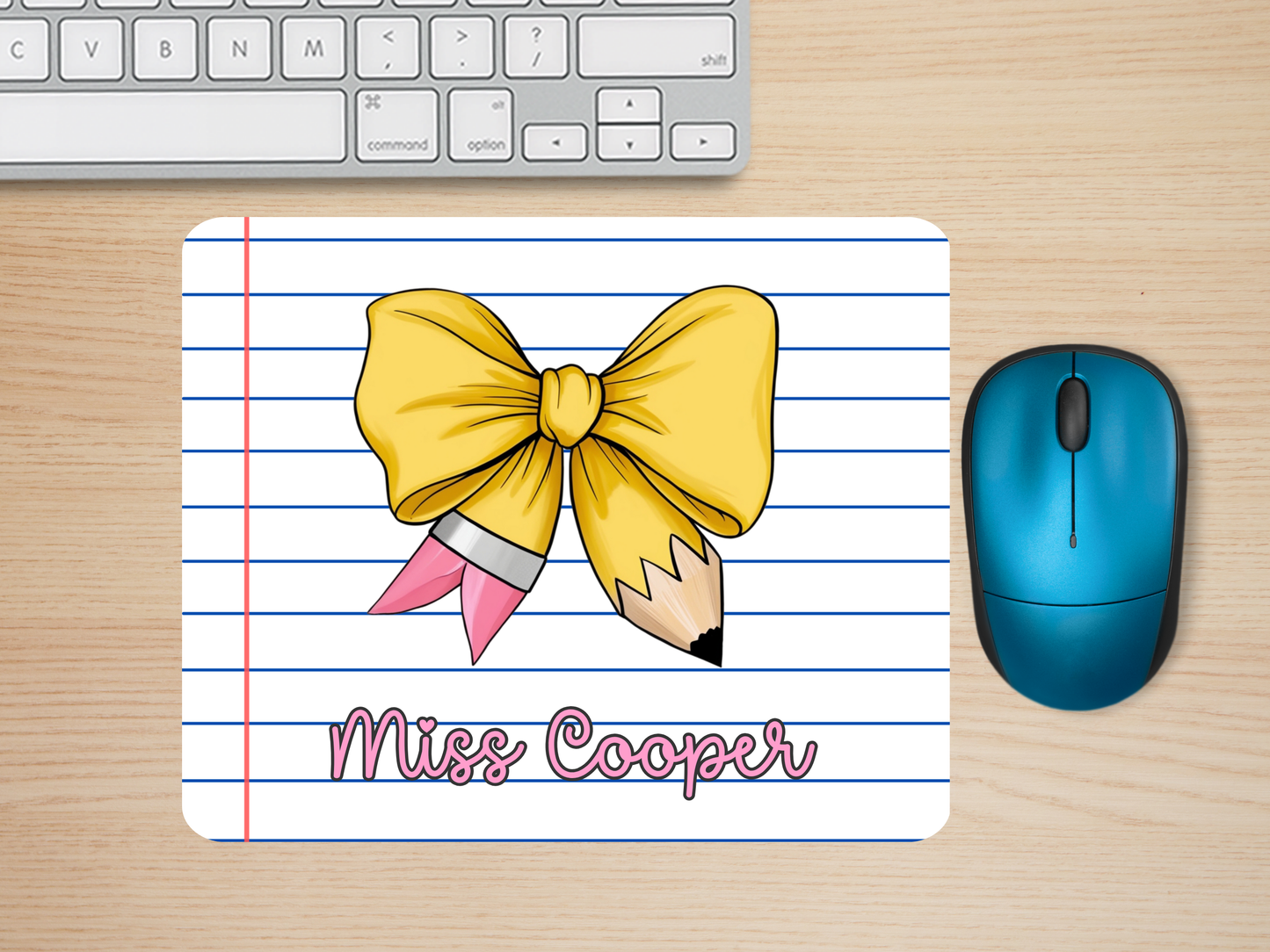 Personalized Teacher Mouse Pad – Custom Sublimated Desk Accessory for Classroom or Home Office