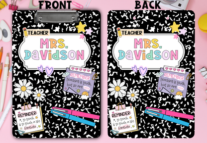 Personalized Teacher Clipboard