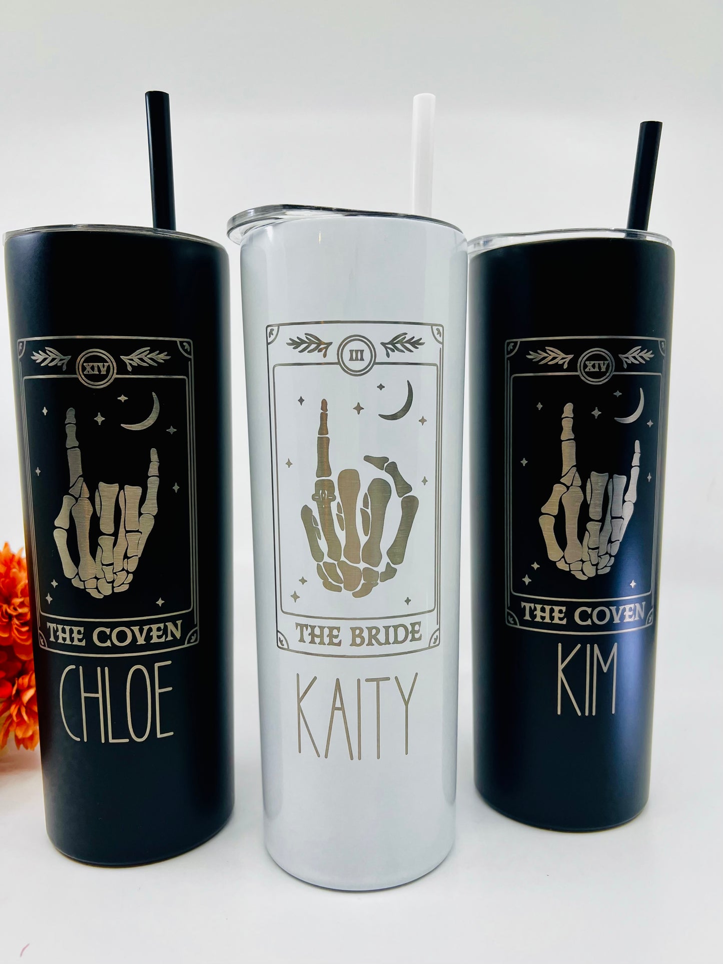 Halloween Bachelorette Party, Spooky Bachelorette Tumblers, Halloween Bachelorette, Till Death Do us Party, The Bride the Coven, Coven Bach
