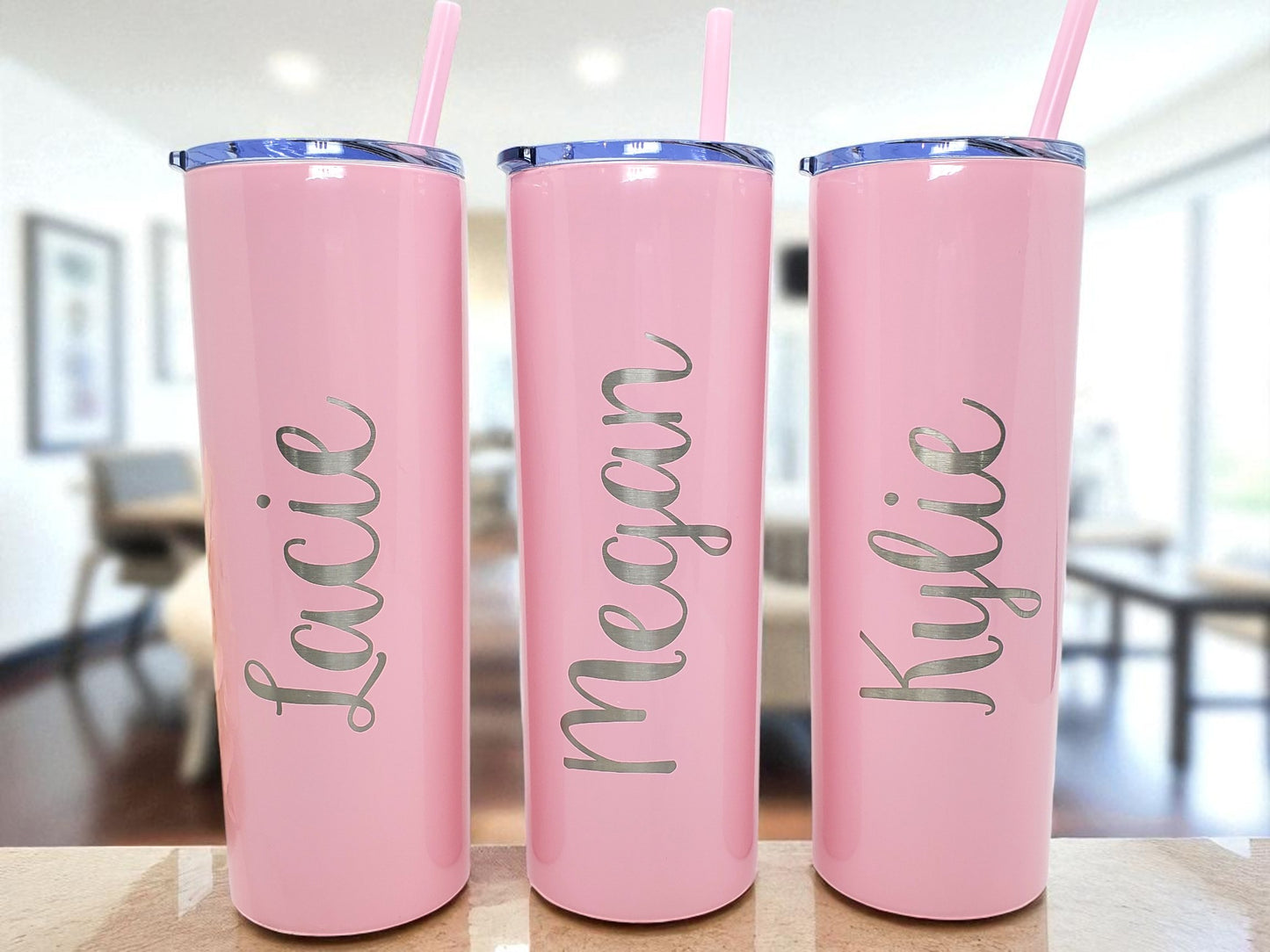 Personalized Tumbler, Stainless Steel Insulated Tumbler, Custom Tumbler with Straw