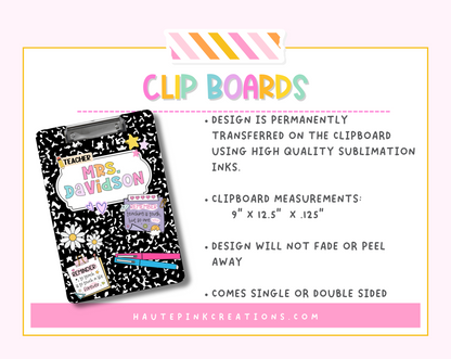 Personalized Nurse Clipboard, NICU Nurse Clipboard