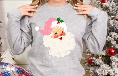 Retro Santa Claus Sweatshirt – Gildan 18000 Vintage Christmas Crewneck