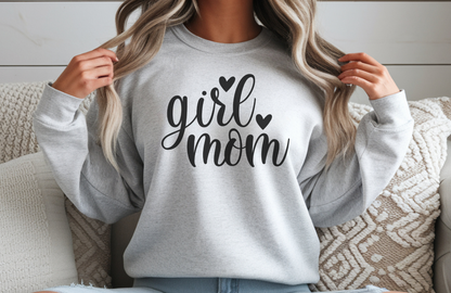 Girl Mom Sweatshirt – Gildan 18000 Cozy Mom Life Crewneck
