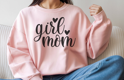 Girl Mom Sweatshirt – Gildan 18000 Cozy Mom Life Crewneck
