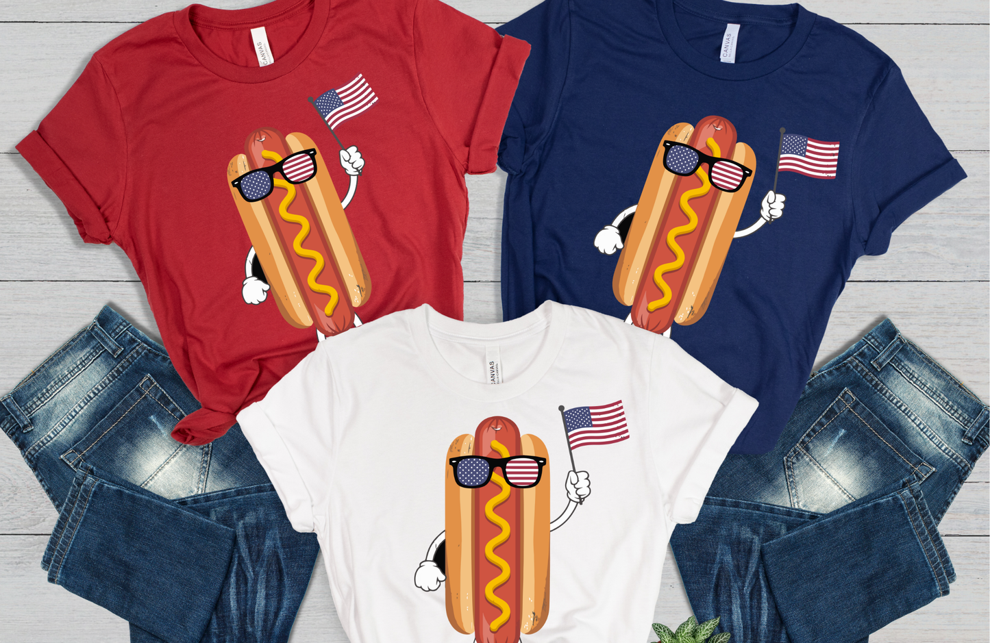 4th of July Shirt, Youth Shirt, Fourth of July, Funny Hot Dog Shirt