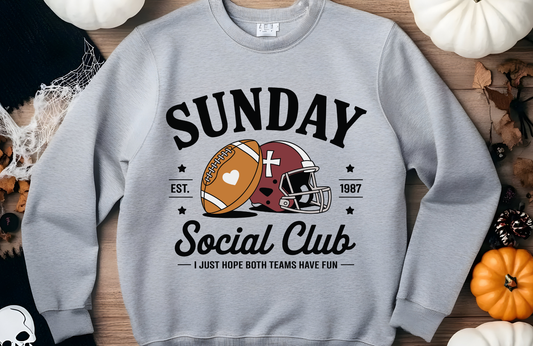 Sunday Social Club Football Sweatshirt – Gildan 18000 Crewneck