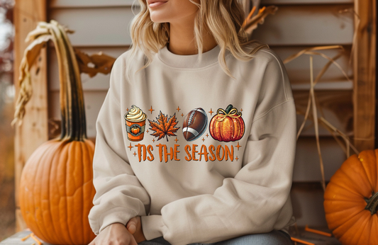’Tis the Season Fall Sweatshirt – Gildan 18000 Cozy Crewneck