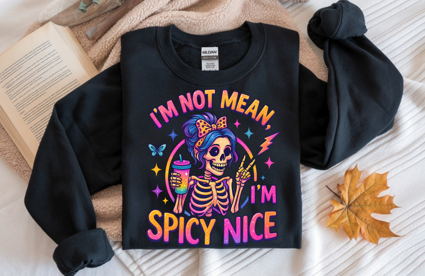 Skeleton Sweatshirt – Funny Halloween Sweatshirt- Funny Sweatshirt- Gildan 18000 Unisex Crewneck