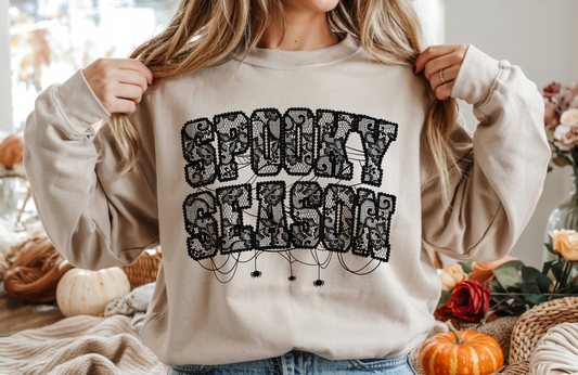 Spooky Season Sweatshirt – Gildan 18000 Unisex Halloween Crewneck