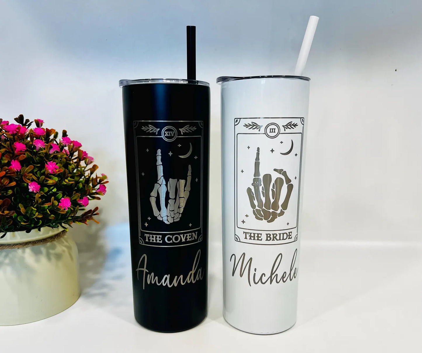 Halloween Bachelorette Party, Spooky Bachelorette Tumblers, Halloween Bachelorette, Till Death Do us Party, The Bride the Coven, Coven Bach