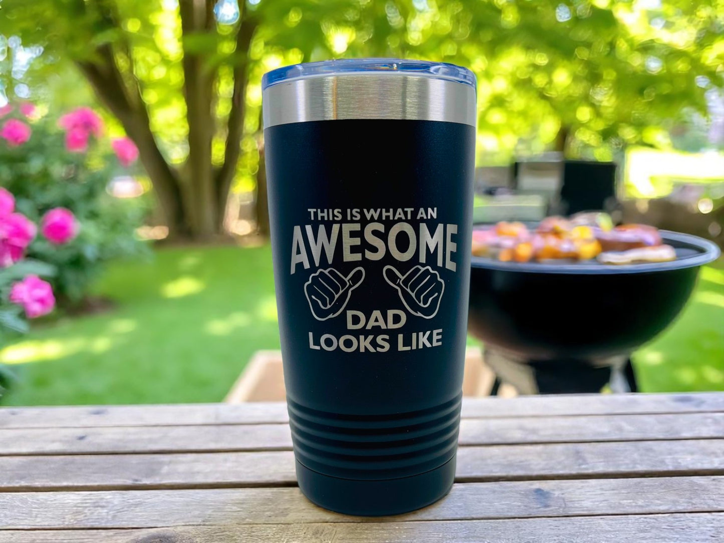 Fathers Day Coffee Mug, Insulated Travel Mug, Coffee Cup with Lid, Dad Gift Idea