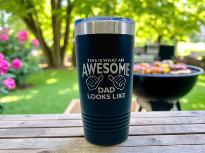 Fathers Day Coffee Mug, Insulated Travel Mug, Coffee Cup with Lid, Dad Gift Idea