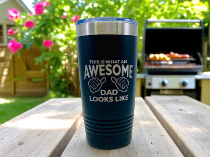 Fathers Day Coffee Mug, Insulated Travel Mug, Coffee Cup with Lid, Dad Gift Idea
