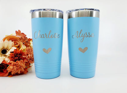 Personalized Travel Mug – 20 oz Insulated Engraved Tumbler | Custom Name Gift | Dishwasher Safe & Travel Ready