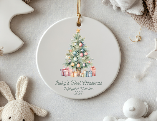 Personalized Ceramic Ornament – Custom Sublimated Holiday Decoration