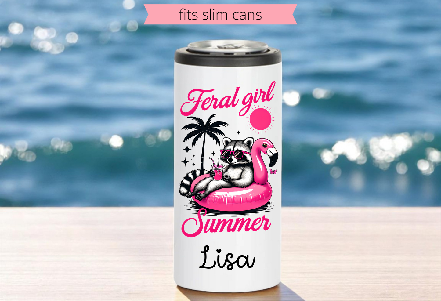 Skinny Can Coozie, Can Cooler, Seltzer Can Insulated Beverage Holder, Slim Can Holder