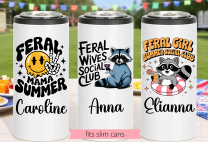 Skinny Can Coozie, Can Cooler, Seltzer Can Insulated Beverage Holder, Slim Can Holder