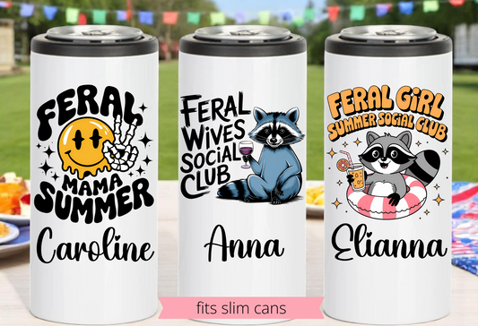 Skinny Can Coozie, Can Cooler, Seltzer Can Insulated Beverage Holder, Slim Can Holder
