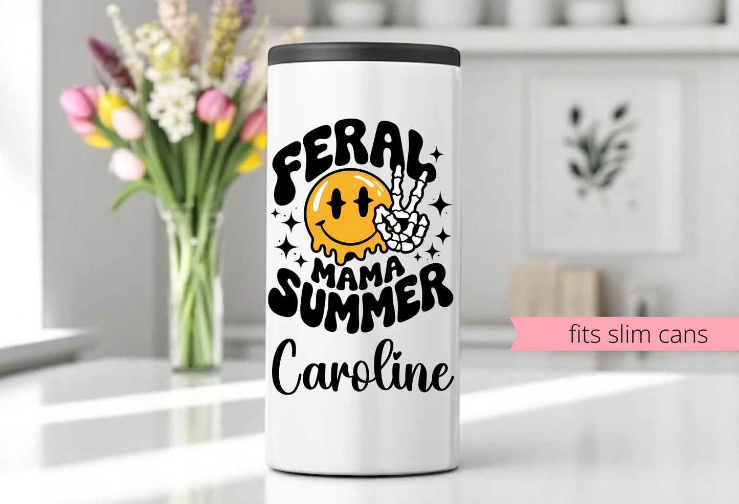 Skinny Can Coozie, Can Cooler, Seltzer Can Insulated Beverage Holder, Slim Can Holder